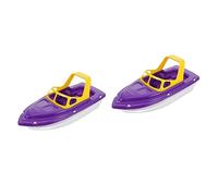 BESPORTBLE 2 Pièces Bateau Plastique pour Bain et Plage Kit Voilier et Vedette Amusants pour Garçons et Filles de Sécurisé et Facile à Tenir pour Garçon Fille