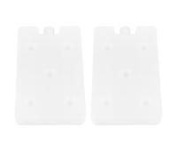 BESPORTBLE 2 Pièces Bloc de Glace Réutilisable 400ml en PE, Blanc, pour | Léger et Multifonction, Facile à Ranger, pour Fruits et Légumes, Usage Restaurant, Format Compact