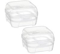 BESPORTBLE 2 Pièces Boîte à Œufs Avec Compartiments Conteneur à Œufs Portable Pour Camping Et Randonnée Boîte De Rangement