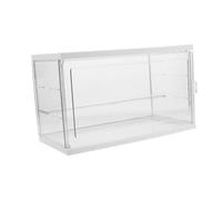 BESPORTBLE 2 pièces Boîte de Acrylique Transparente Niveaux avec Séparateur Vitrine Empilable pour Petites Figurines et Objets de Collection Protection Anti-poussière et Montage Facile