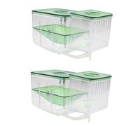 BESPORTBLE 2 Pièces Boîte Délevage Acrylique pour Aquarium Auto Guidé pour Poissons Protection des Alevins et Crevettes Réservoir Transparent pour Reproduction et