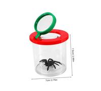 BESPORTBLE 2 Pièces Boîte Loupe Insectes Kit Observation Portable avec Double Lentille Ventilée pour Explorer Nature