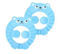 BESPORTBLE 2 pièces Bonnet Garçon Fille Réglable Visière Protection Shampooing Garçon Fille Chapeau Bain Doux pour Tout Petits Design Cartoon Confortable