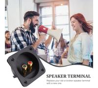 BESPORTBLE 2 Pièces Bornier de Haut-Parleur Rond à Ressort 31 Pouces Connecteur de Câble pour Caisson de Basses Bornes de Boîtier Audio DIY Adaptateur de Connexion pour Systèmes Audio