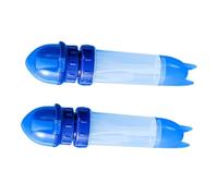 BESPORTBLE 2 pièces Bouchon de Bouteille Eau avec Paille Adaptateur Débordement pour Garçon Fille et Adultes Couverture Bleu Accessoire pour Hydratation Sécurisée Voyage