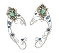 BESPORTBLE 2 Pièces Boucles Oreilles Clip Vert Bijoux de Demoiselle Honneur Vert Non-percées Confortables et Élégantes pour Femmes Accessoires Fées pour Mariages et Fêtes