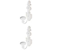 BESPORTBLE 2 Pièces Bougeoir Mural Rétro Bougeoir Ancien Décorations Murales Bougeoir Dîner Bougies Appliques Bougeoirs Muraux Bougeoir Vintage Bougeoir Pilier Art Mural Le Fer Blanche