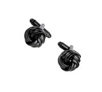 BESPORTBLE 2 Pièces Boutons de Manchette Nœud pour Hommes Élégantes Noir pour Accessoire de Mode pour Occasions
