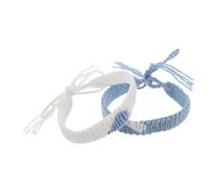 BESPORTBLE 2 Pièces Bracelet à Main Cœur pour Couples Accessoire Élégant Parfait pour Toutes Occasions Amour de Connexion Bracelet Braidé pour Hommes