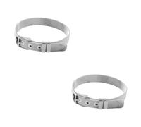 BESPORTBLE 2 pièces Bracelet Maille Acier Inoxydable Homme Design Moderne Réglable Chaîne Gourmette pour Fête des Pères et Usage