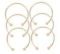 BESPORTBLE 2 Pièces Bracelet Manchette Ajustable Cuivre Pur pour Femme Design C Ouvert Minimaliste et Élégant Accessoire Mode Polyvalent pour Diverses de Poignet Lot