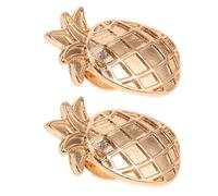 BESPORTBLE 2 pièces Broche Ananas Cartoon Stylée Zinc Alliage Lot de Pins Légers et Résistants pour Sac Chapeau et Cardigan Accessoire Mode Polyvalent pour Fête Luau et Tenue Quotidienne