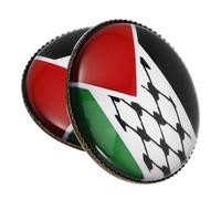 BESPORTBLE 2 Pièces broche drapeau broche palestine Insigne Palestine Pin's Palestine nationale Accessoire de mode Palestine pièce de Palestine épingle du Liban Alliage de zinc