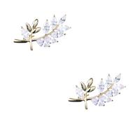 BESPORTBLE 2 Pièces Broche plaquée or faire la fête pour Broche Broche mode femme épingles épingle à nourrice femmes broches épingle à vêtements bijoux broche Épingle décorative cuivre