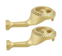 BESPORTBLE 2 pièces Brûleur de Cuisinière Fonte Tête de Brûleur Gaz Remplaçable Surface Lisse Facile à Nettoyer Compatible pour Usage Domestique et Professionnel