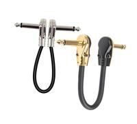 BESPORTBLE 2 pièces Câble Patch Guitare Électrique Lot de Connecteur Plat Durable pour Pédales Effet Câble Audio Instrument Musical Robuste et Pratique