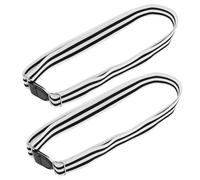 BESPORTBLE 2 pièces Ceintures Élastiques Anti-plis pour Chemises Unisexes Sangles Antidérapantes avec Clips Solides Maintien Sûr pour Tenue Professionnelle et Voyage Lot