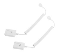 BESPORTBLE 2 Pièces Chaîne Anti-perte, Câble Rétractable Blanc ABS | Longueur Maximale 1,2m, Usage en Restaurant et Comptoir D’accueil, pour Personnel Hôtelier