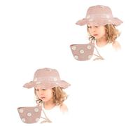 BESPORTBLE 2 Pièces Chapeau de Plage pour Garçon Fille Sac à Bandoulière Été Décoré de Fleurs