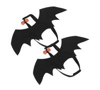 BESPORTBLE 2 Pièces Chauve-Souris pour Animaux avec Cloche Citrouille Costume Halloween pour Chat et Chien Cape Costume et Confortable Accessoire Cosplay Festif Lot