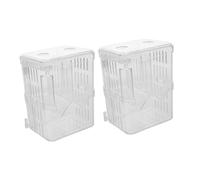 BESPORTBLE 2 Pièces Coffret D'élevage De Guppys Fish Haching Isolateurs Petit De Poisson D'oeufs De Poissons Transparent Acrylique