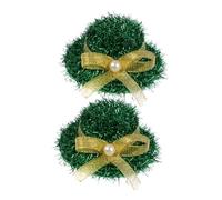 BESPORTBLE 2 Pièces Coiffure De La Fête Irlandaise Filles Accessoires De Cheveux Pour Femmes Accessoires De Cheveux Pour Le Festival Petit Pâté Faire La Fête Petits Chapeaux Verts Plastique