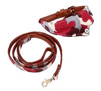 BESPORTBLE 2 Pièces Collier de Chien de Compagnie entraînement pour mener la Laisse du Chien Collier chaîne Collier Noel Collier de Noel Collier de Corde à Tirer col Ajustable Cuir Camouflage