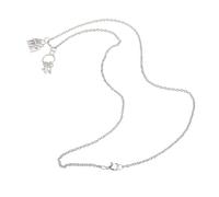 BESPORTBLE 2 Pièces Collier De Maison Nouveaux Bijoux De Maison Colliers Pendentif Clé Chaînes De Chandail Pendentif Clé Pendaison De Crémaillère Déménagement Alliage Silver