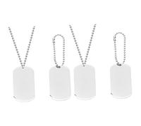 BESPORTBLE 2 Pièces Collier Insigne en pour Hommes de Cou en Collier Pendant Dog Collar Collier pour Hommes Collier en Acier Inoxydable é pour Hommes