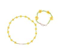 BESPORTBLE 2 Pièces Colliers et Bracelets Décoratifs Perles Acryliques pour Garçon Fille Bijoux pour Kit de Fabrication Diy
