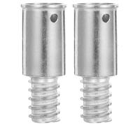 BESPORTBLE 2 pièces Connecteur Fileté pour Manche de Balai Embout Métallique Robuste Adaptateur de Remplacement pour Perche Télescopique de Usage Domestique et Professionnel