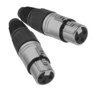 BESPORTBLE 2 pièces Connecteur Xlr Femelle Broches à Souder Fiche Audio Microphone pour Remplacement Transmission Audio Fiable et Compatible Studio et Scène