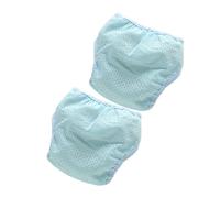 BESPORTBLE 2 Pièces Couches Garçon Fille Tissu Respirantes Maille Élastique Couvre-couches Reutilisables Fibre Polyester Fraîcheur Glacée Nappies Été Nés Mois