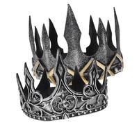 BESPORTBLE 2 Pièces couronne de roi vintage Halloween diadème de prince royal tiare couronne de roi pour les enfants de pour enfants Unité centrale Dark Grey