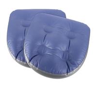 BESPORTBLE 2 Pièces Coussin Gonflable en PVC, Siège Spa Confortable | Fond à Entrée D’eau, Soutien du Dos, Usage pour Bains et Bains en Voyage, 420g