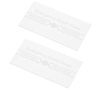 BESPORTBLE 2 pièces Couvercle de Protection Verre Résistant Haute Température pour Alarme Incendie Manuelle Étanche et Remplacement Vitre pour Système Alarme Sécurité Lot