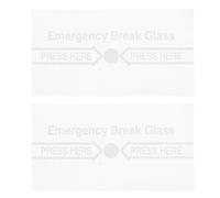BESPORTBLE 2 pièces Couvercle Manuel pour Interrupteur Alarme Incendie Verre Transparent Résistant à Eau Protection pour Sécurité Incendie Remplacement Essentiel