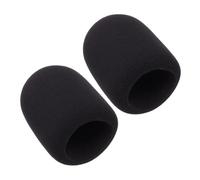 BESPORTBLE 2 pièces Couvre Micro Mousse Épaisse de Protection Vent pour Microphones Housses de Protection Ktv Compatible Plupart des Modèles
