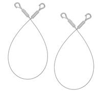 BESPORTBLE 2 Pièces Crochet Suspendre pour Tableau en Acier Inoxydable, | Fil Réglable, Pose sans Outil, Fixation Métallique, pour Galerie, Signalétique, Panneaux et Plafond Grillagé