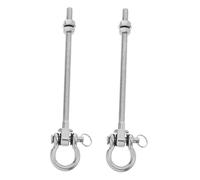 BESPORTBLE 2 Pièces Crochets Lourds Acier Inoxydable Supports Pivotants pour Balançoires Hamacs Sacs de Frappe et Chaises Suspendues Fixation Plafond et Poutre Installation Facile et