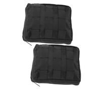 BESPORTBLE 2 Pièces De Rangement De Médecine Domestique Pochette à Médicaments Pochette De Taille pour Hommes Petite Pochette Ceinture Pochette Utilitaire Nylon Black