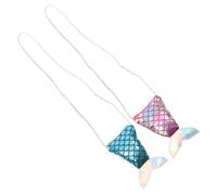 BESPORTBLE 2 Pièces de Rangement Portefeuille bourses à Paillettes Pochette à Tampon Mini Sacs de Rangement Changer de Sacs de Rangement Multifonctions Coton Couleur Aléatoire