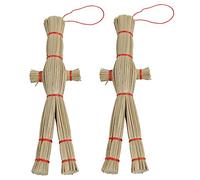 BESPORTBLE 2 Pièces Décoration Épouvantail Halloween Herbe Suspendue Ornement Effrayant pour Fête et Réaliste