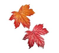 BESPORTBLE 2 Pièces Décoration Murale Ornement Feuille D'érable Tomber Art Mural Décor De Feuilles D'automne le Dérable Art le Décor De Clôture En Métal Le Fer