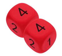 BESPORTBLE 2 pièces Dés Géants Mousse Eva Lot de Dés Surdimensionnés pour Activités Ludiques Éducatifs et Fêtes Accessoires pour Enseignement et Jeux Classe