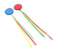 BESPORTBLE 2 Pièces Disques Volants Mousse pour Garçon Fille Extérieur Léger et Portable avec Rubans pour Activités Plein Air Plage et Jardin Amusement Familial et Équipement Sportif