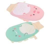 BESPORTBLE 2 Pièces Double Sided Exfoliating Mitt Back Skin Scrubber Gentle Soft Sandlike Texture For Shower Bath Body Scrubber Dead Skin Remover