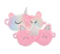 BESPORTBLE 2 Pièces Douce Motif Dégradé Cache Œil Humoristique pour Paisible et Relaxant