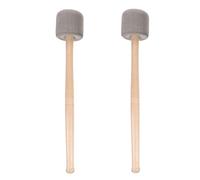 BESPORTBLE 2 pièces Drum Mallets For Bass Drum With Foam Head And Wood Handle Soft Percussion Sticks For Beginners And Marching Band Practice