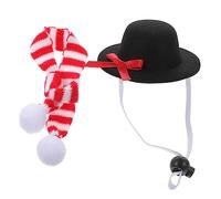 BESPORTBLE 2 Pièces écharpe Chapeau pour Animaux de Compagnie Costume de Cosplay pour Animaux de Compagnie Chapeau décoratif pour Chien Bonnet Animal Pet phos Pelage Costumes de Chien Chiffon